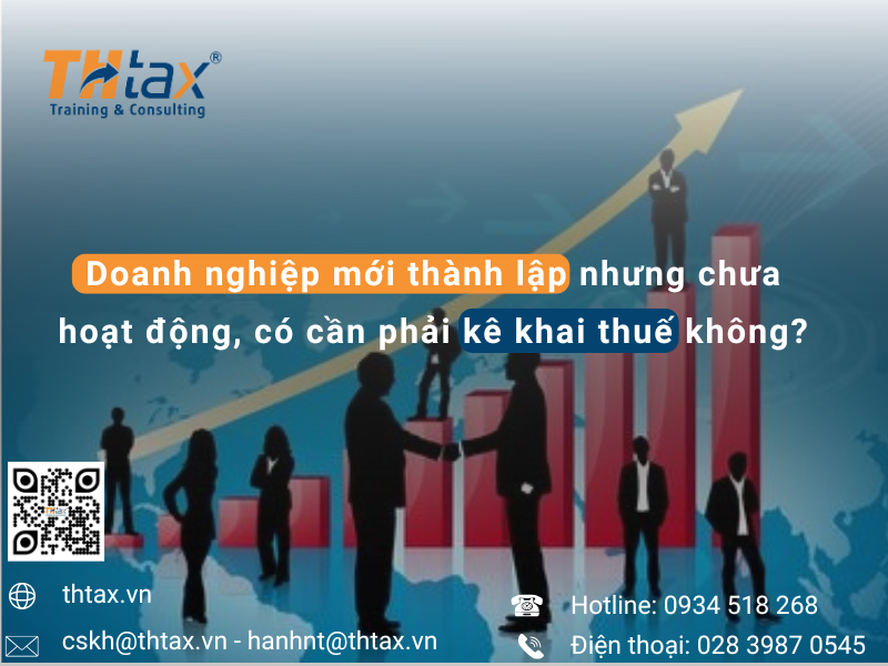 Doanh nghiệp mới thành lập nhưng chưa hoạt động, có cần phải kê khai thuế không?