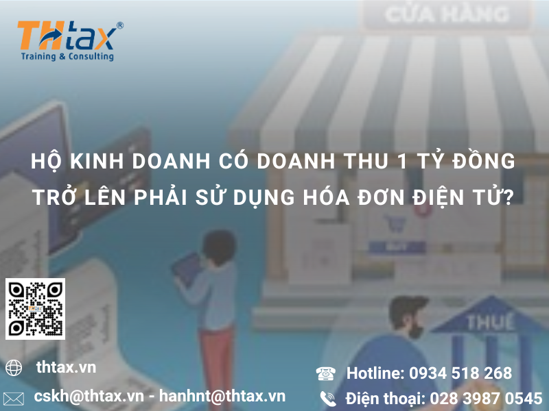Từ 01/6/2025 – Hộ kinh doanh có doanh thu từ 1 tỷ đồng/năm bắt buộc sử dụng hóa đơn điện tử từ máy tính tiền